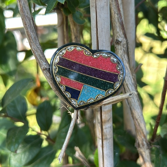 Handmade brooch heart - Picture 5 of 5